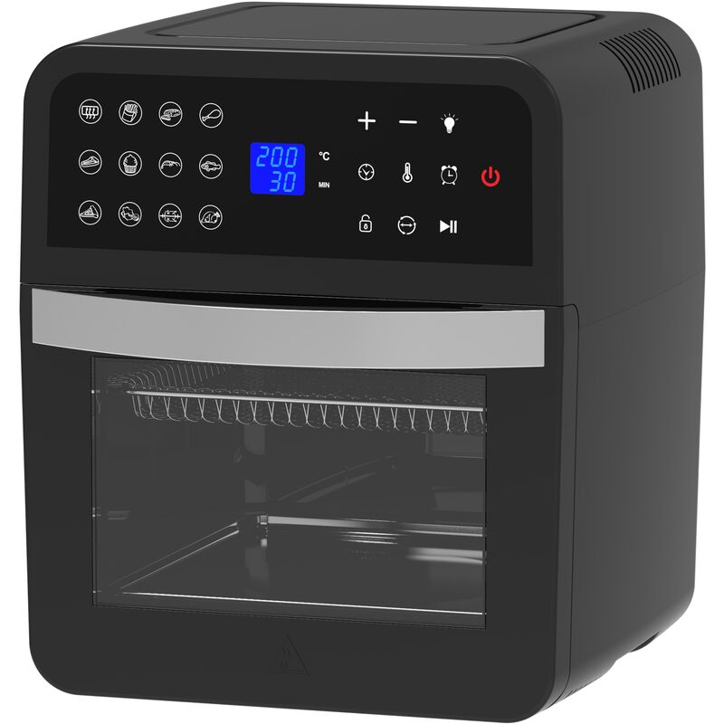 foto del prodotto melchioni friggitrice ad aria lucifer friggitrice forno ad aria 12l, 1800w, 50 200 c