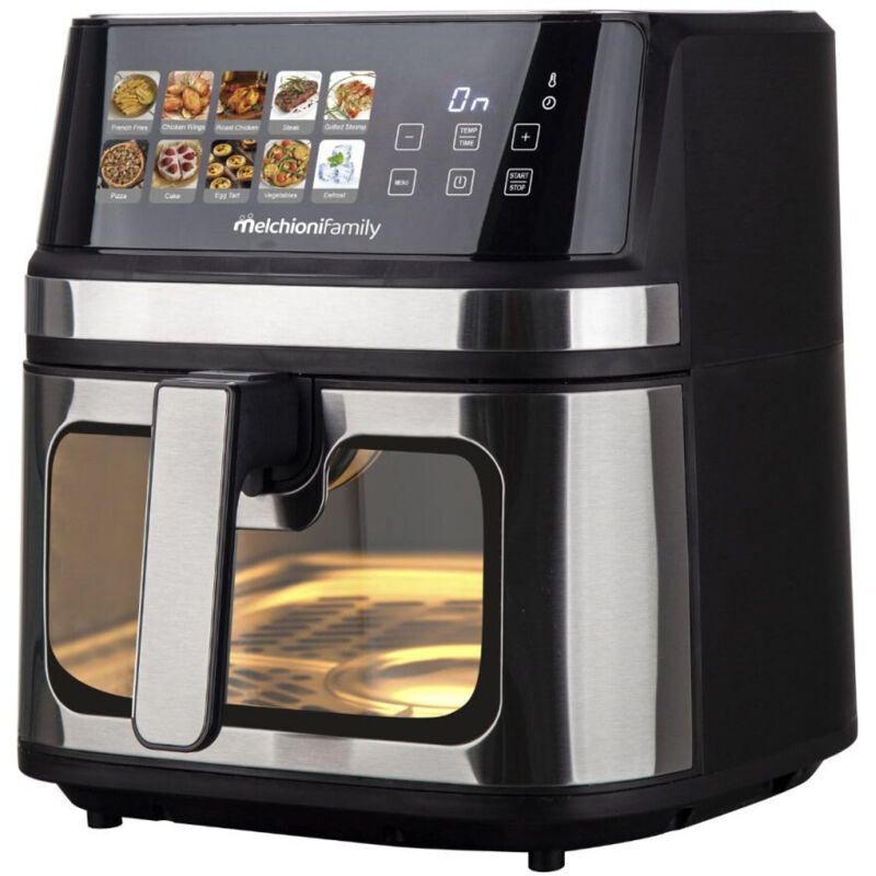 foto del prodotto melchioni gaia plus friggitrice ad aria 8l xxl 2200w doppia resistenza 80 grassi
