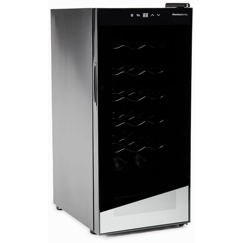 foto del prodotto melchioni vermentino 18 c cantinetta vino con compressore libera installazione nero 18 bottiglia bottiglie
