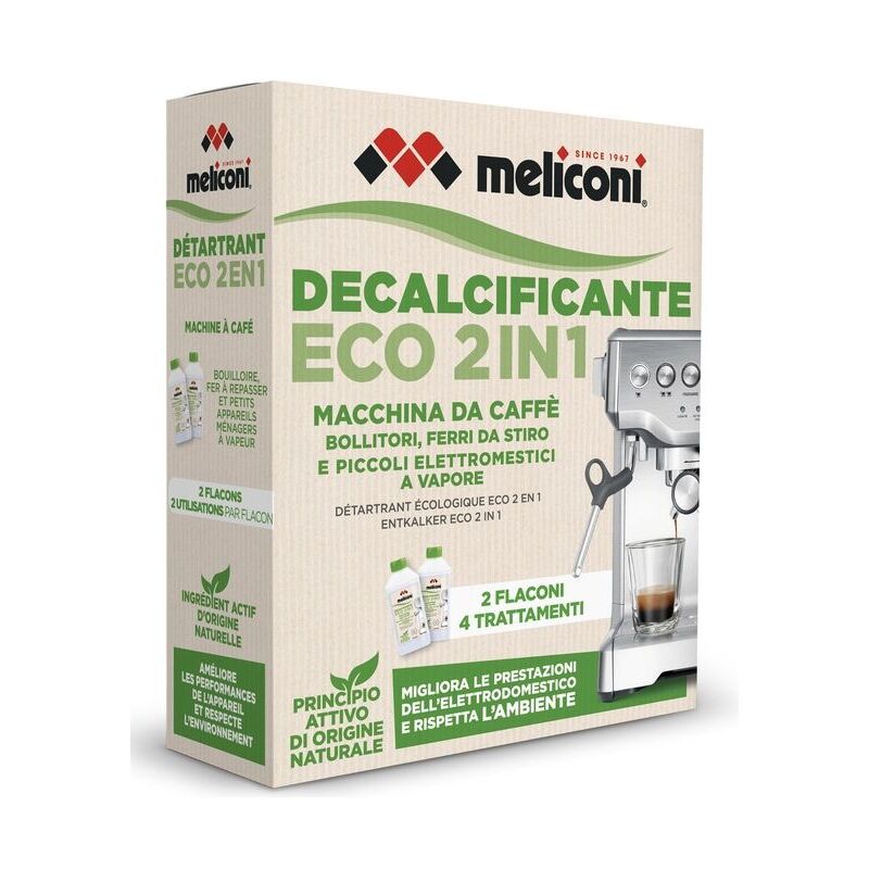 foto del prodotto meliconi decalcificante macchine da caffe e piccoli eletrodomestici eco 2 in 1