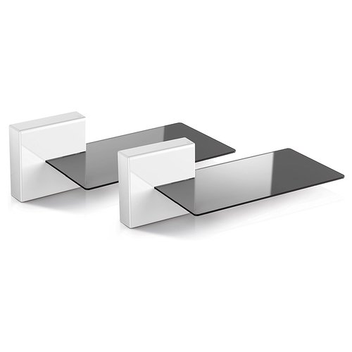 foto del prodotto meliconi ghost cubes soundbar supporto da parete per casse acustiche bianco