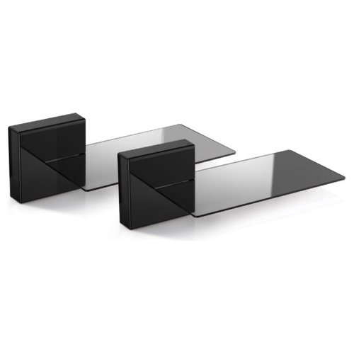 foto del prodotto meliconi ghost cubes soundbar supporto da parete per casse acustiche nero