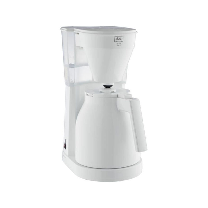 foto del prodotto melitta absaar 1023 05 caffettiera thermo pot con comando a una mano, serbatoio dell acqua trasparente bianco