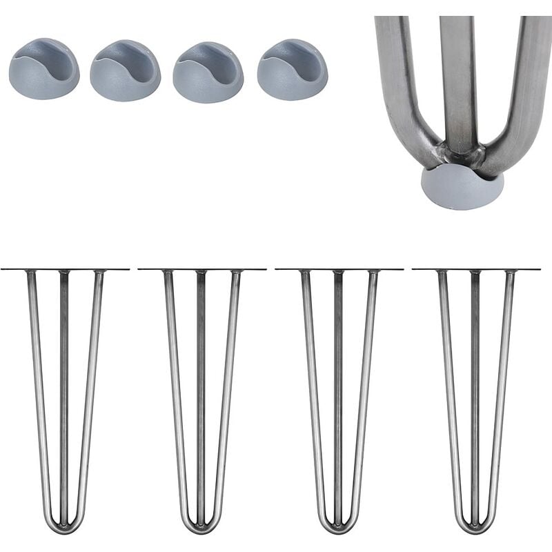 foto del prodotto melko 4er set hairpin leg 40cm gamba di supporto gamba di supporto gambe in acciaio hairpin leg mobili gamba gamba pattini da tavolo