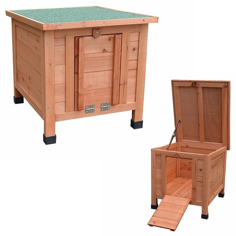 foto del prodotto melko cat house outdoor wood litter box cat cat litter box cat cave weatherproof cave