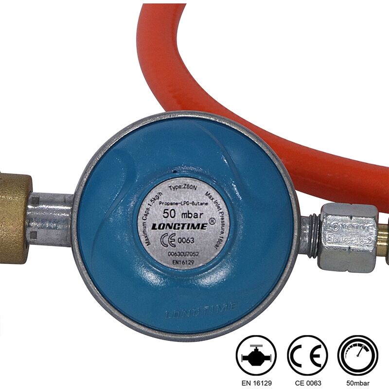 foto del prodotto melko regolatore di pressione del gas 80cm riduttore di pressione bbq grill gas regolatore di pressione del gas regolatore di pressione del gas