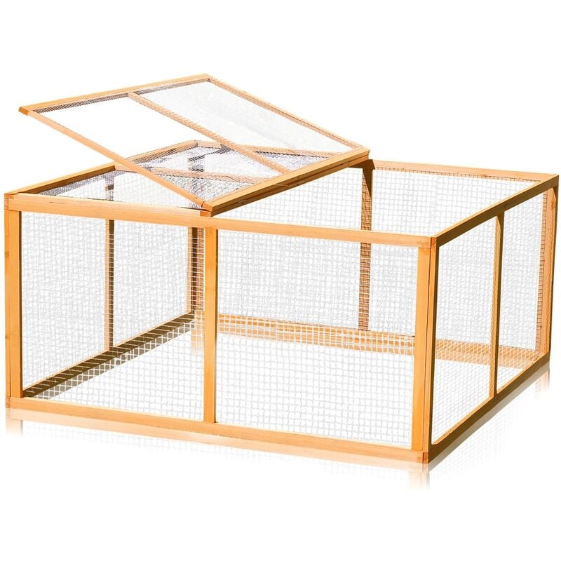 foto del prodotto melko - scuderia hare hare xxl recinzione esterna, ca. 120 x 120 x 59 cm, in legno