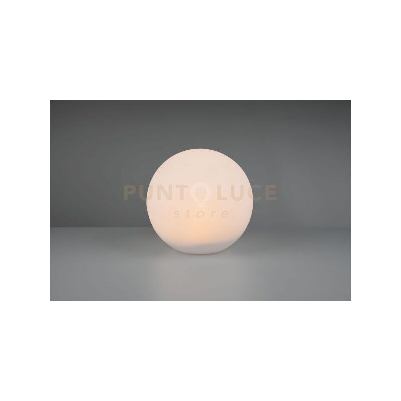 foto del prodotto melo lampada da giardino grande led 0,5w 30lm, 3000k con picchetto solare effetto rgb con telecomando multifunzione d. 30cm ip 65