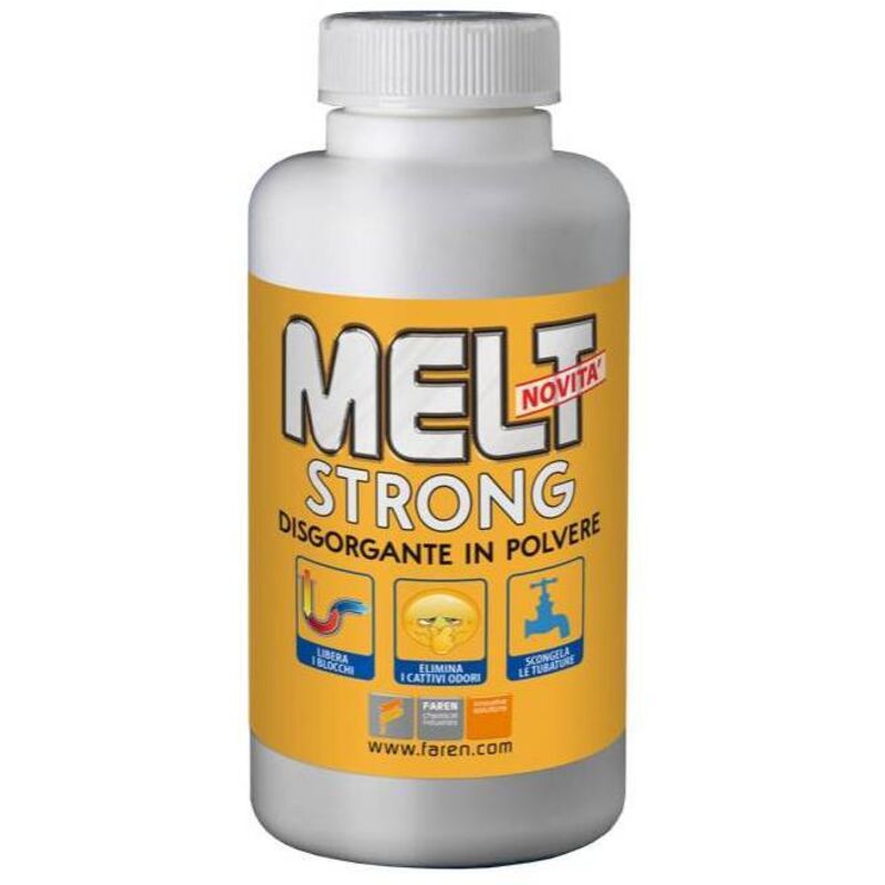 foto del prodotto melt strong disgorgante in polvere gr.600. prezzo per 1 pezzo.