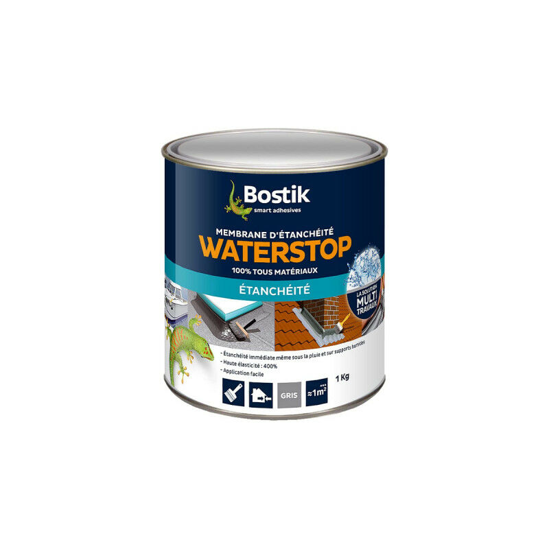 foto del prodotto membrana impermeabile bostik waterstop 1kg grigio