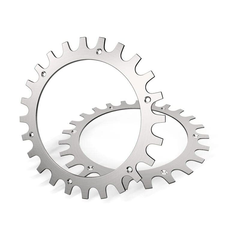 foto del prodotto memkey tacchetti in acciaio inox premium per rasaerba worx landroid modello s m spessore 2 mm, trazione migliorata sbavatura lucida diametro
