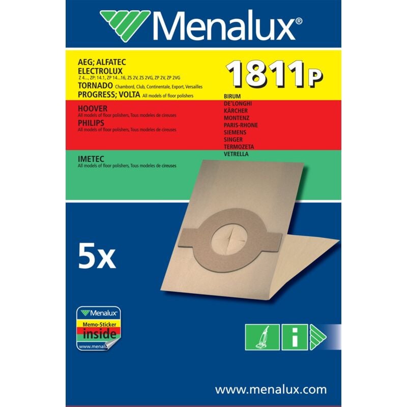 immagine 0 del prodotto menalux 900256217 1811p sacco universale per lucidatrici aeg, electrolux, tor nado, hoover, rowenta
