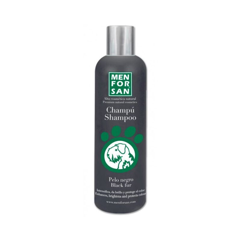 foto del prodotto menforsan shampoo da 300 ml di colore di colore capelli neri