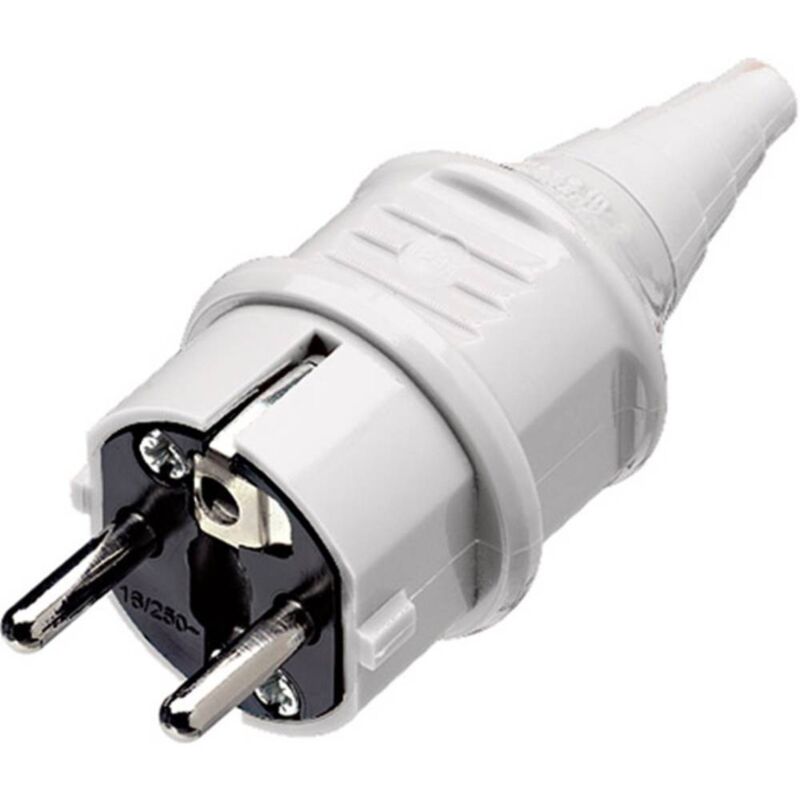 foto del prodotto mennekes 10749 spina di sicurezza plastica 230 v bianco ip44