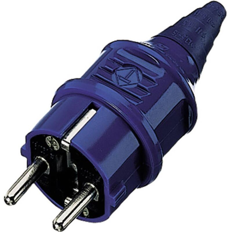 foto del prodotto mennekes 10838 spina di sicurezza plastica 230 v blu ip44
