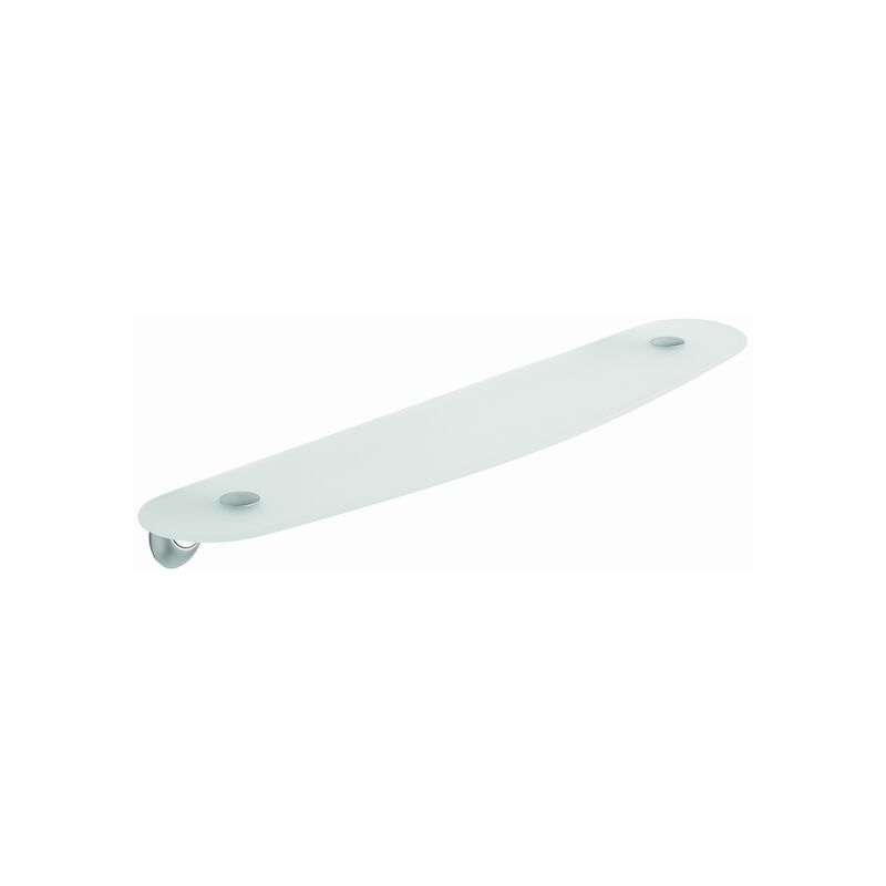 foto del prodotto mensola 56cm stile satin in ottone e vetro metaform