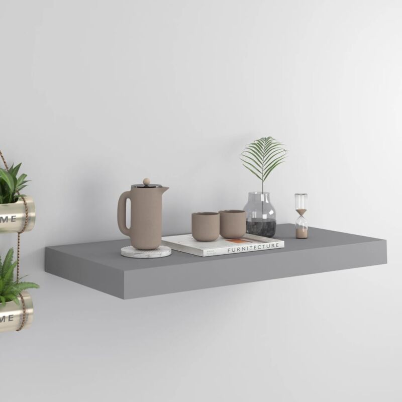 foto del prodotto mensola a muro ideale per ogni ambiente 50x23x3,8cm disponibili in vari colori colore grigio