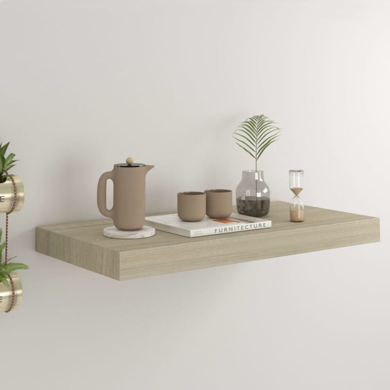 foto del prodotto mensola a muro ideale per ogni ambiente 50x23x3,8cm disponibili in vari colori colore marrone