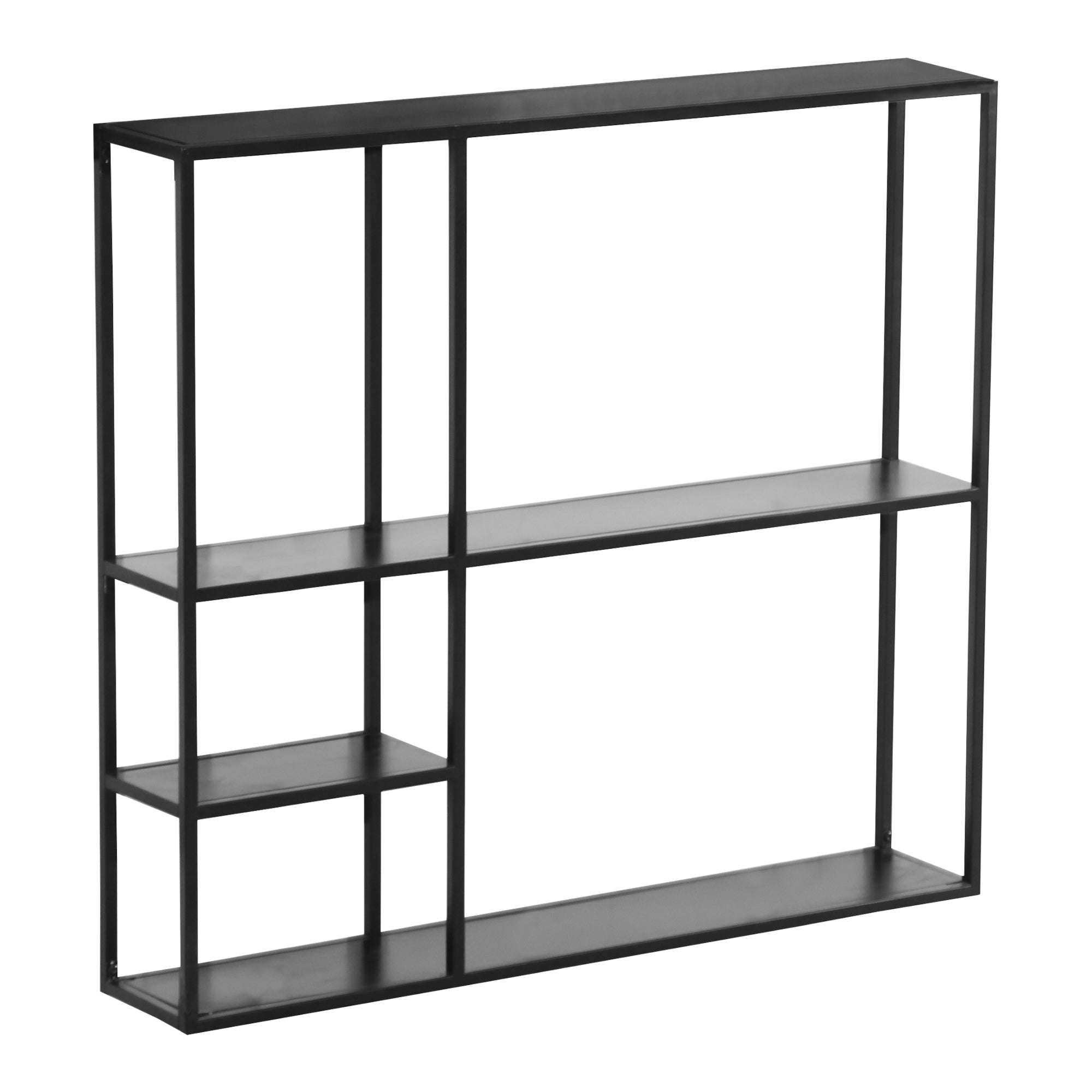 foto del prodotto mensola a muro in acciaio 90 x 100 x 18 cm nero 03 0007036