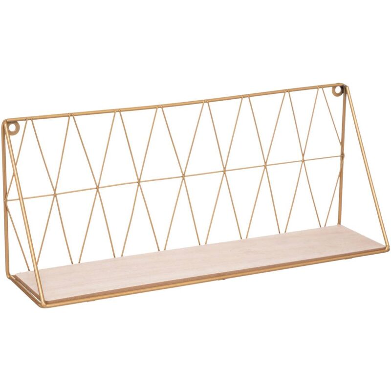 foto del prodotto mensola a muro oro 48x20cm atmosphera cr ateur d int rieur