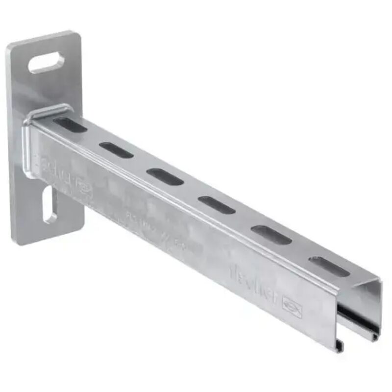 foto del prodotto mensola a sbalzo in acciaio zincato modello alk 31 l.450 mm - profilo 37 1,2 fischer