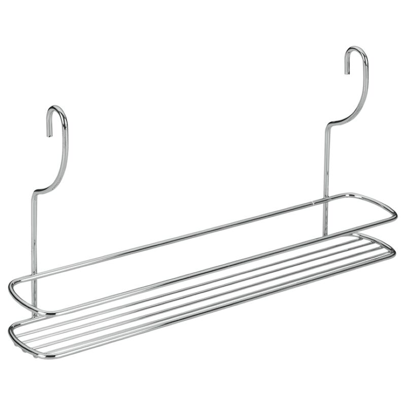 foto del prodotto mensola ad 1 ripiano cromata piccola 35x7x19 cm metaltex