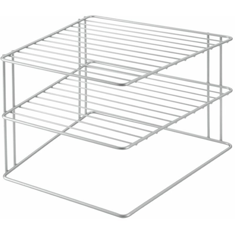 foto del prodotto mensola angolare a 2 piani polytherm 25x25x19 cm quick box metaltex