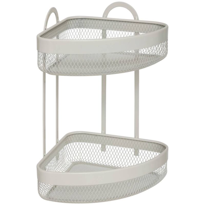 foto del prodotto mensola angolare in acciaio beige mayaj 23x23cm 5five