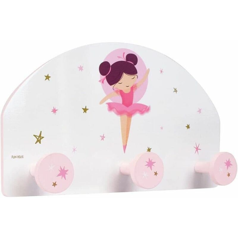 foto del prodotto mensola appendiabiti in legno ballerina