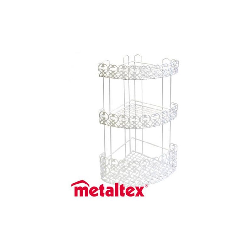 foto del prodotto mensola bagno florenz angol.3p 25x25 h 51 metaltex