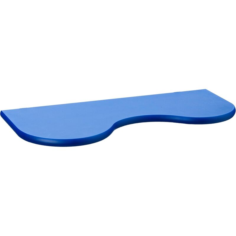foto del prodotto mensola bimbo cm 26x56x2 onda in mdf blu cartone da 4 pezzi king home