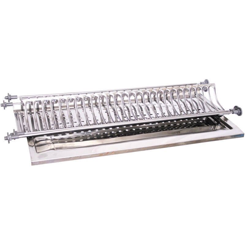 foto del prodotto mensola colapiatti acciaio inox c vasch 76 cm