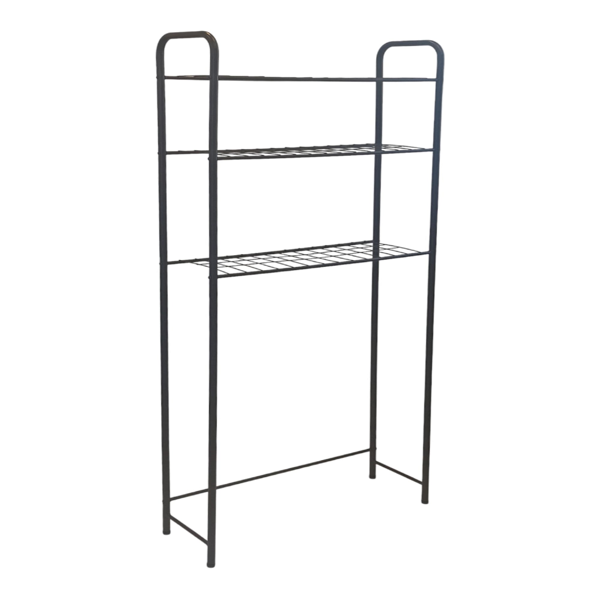 foto del prodotto mensola da bagno a 3 livelli autoportante 161 x 69 x 245 cm nero 03 0007067