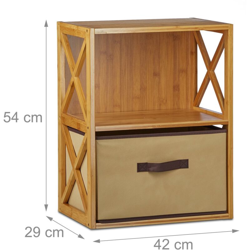 foto del prodotto mensola da bagno in bamb 2 livelli 54 x 42 cm 3213095