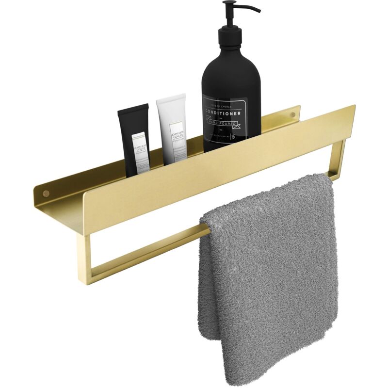 foto del prodotto mensola da bagno sf01 45cm gold brush