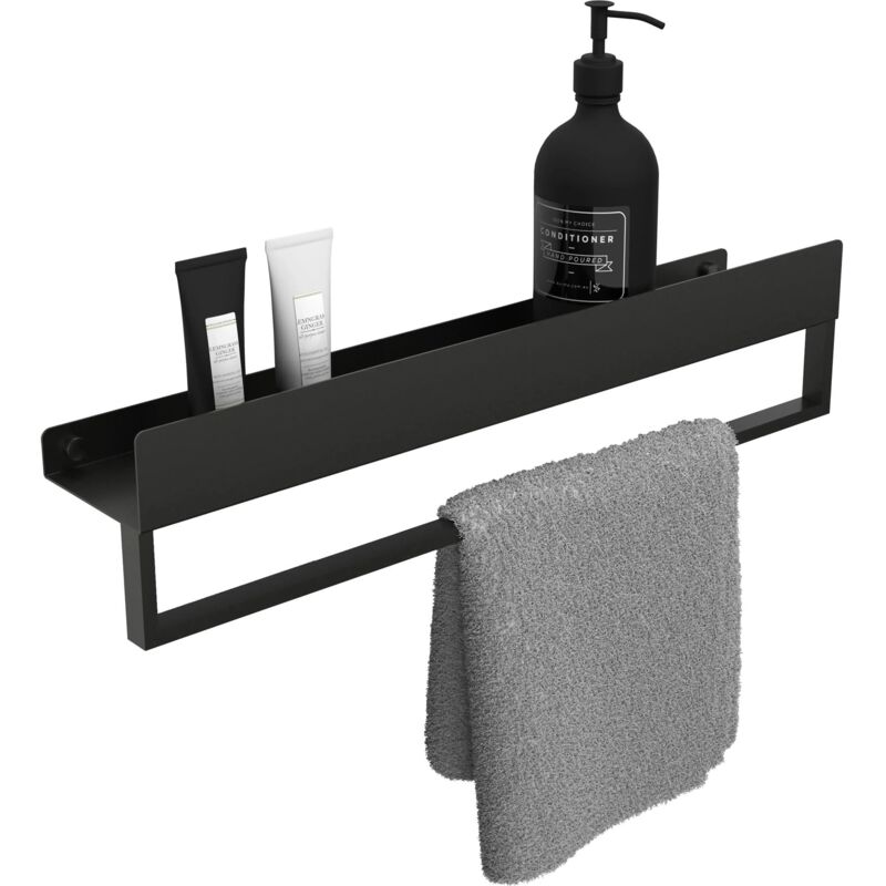 foto del prodotto mensola da bagno sf01 60cm black matt