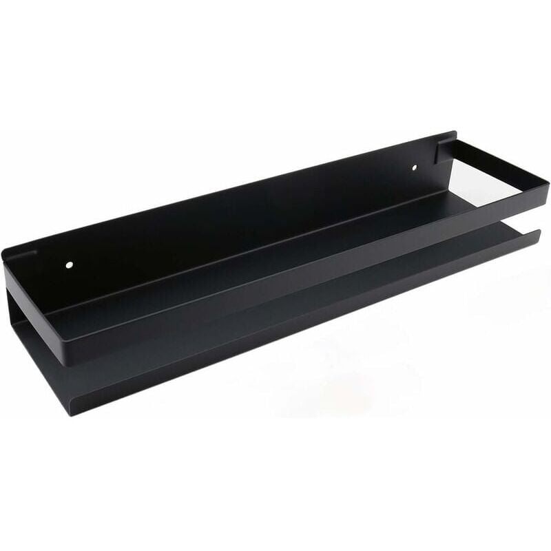foto del prodotto mensola da bagno ymyny da parete, 20 40 cm, moderna, nera opaca, per bagno, cucina e doccia, 40 cm