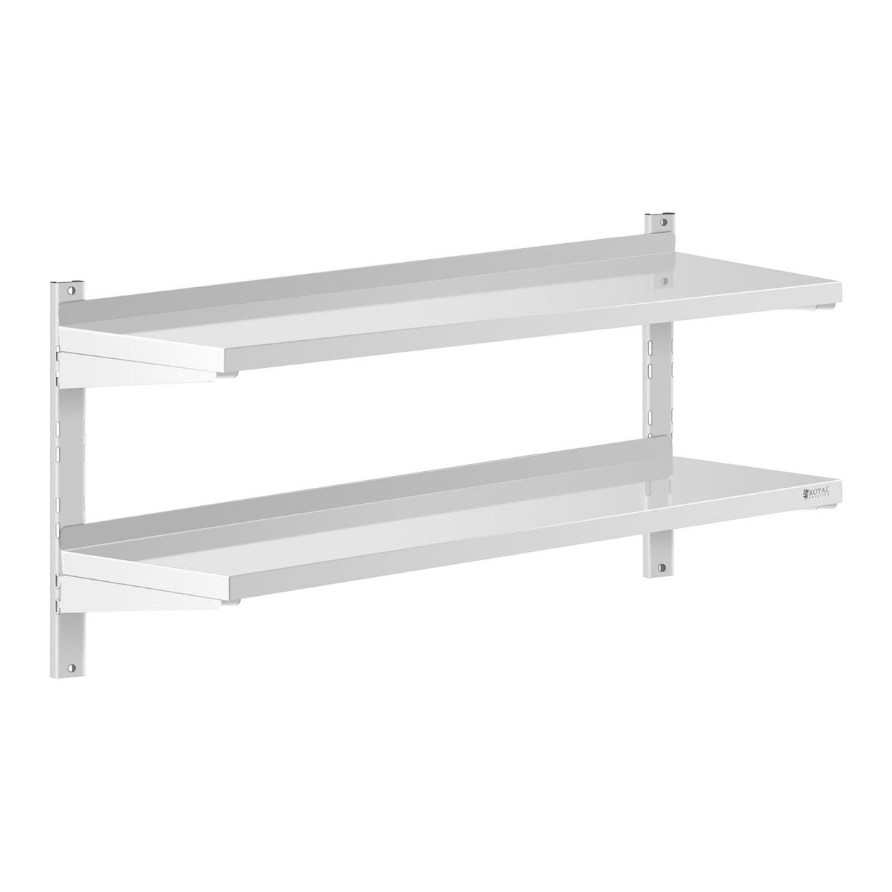 foto del prodotto mensola da cucina professionale in acciaio inox 2 ripiani 40 x 120 cm 14 0001552
