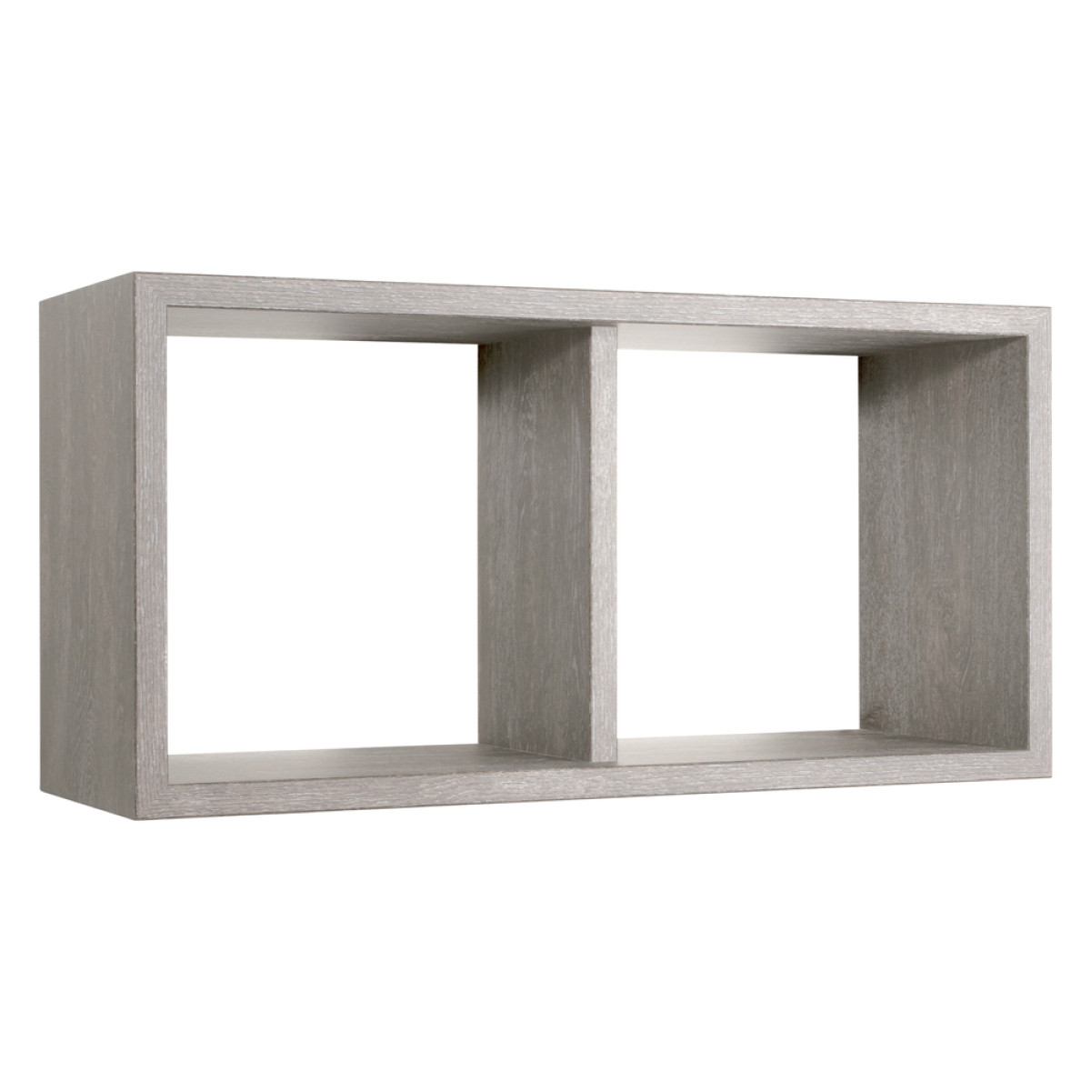 foto del prodotto mensola da muro in legno di design modello morgana maxi, misure 70x35 p23.7 cm. finitura rov. grigio made in italy