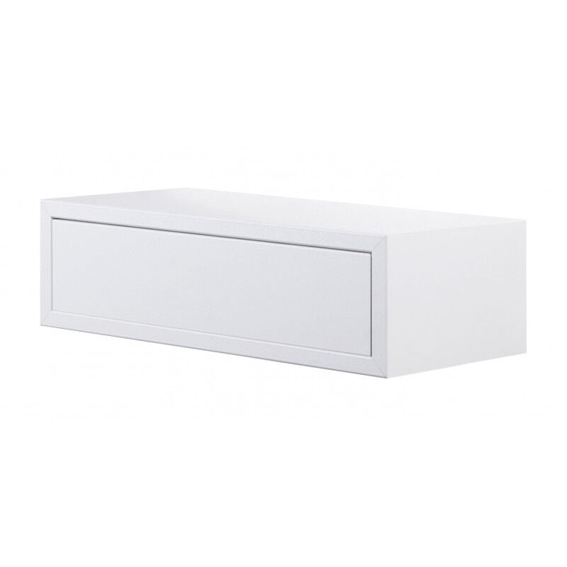 foto del prodotto mensola da muro lego con cassetto bianco 45x13.4x20 cm sanitec