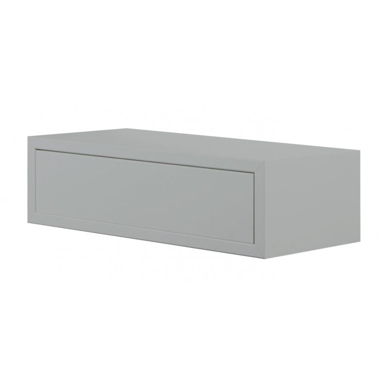 foto del prodotto mensola da muro lego con cassetto grigio 45x20x13,4h sanitec