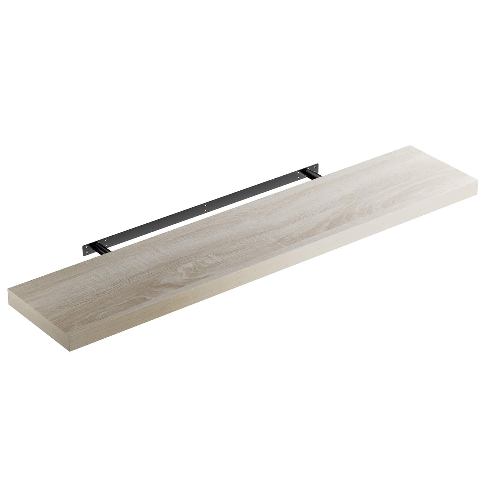 foto del prodotto mensola da parete 110cm rovere con supporto