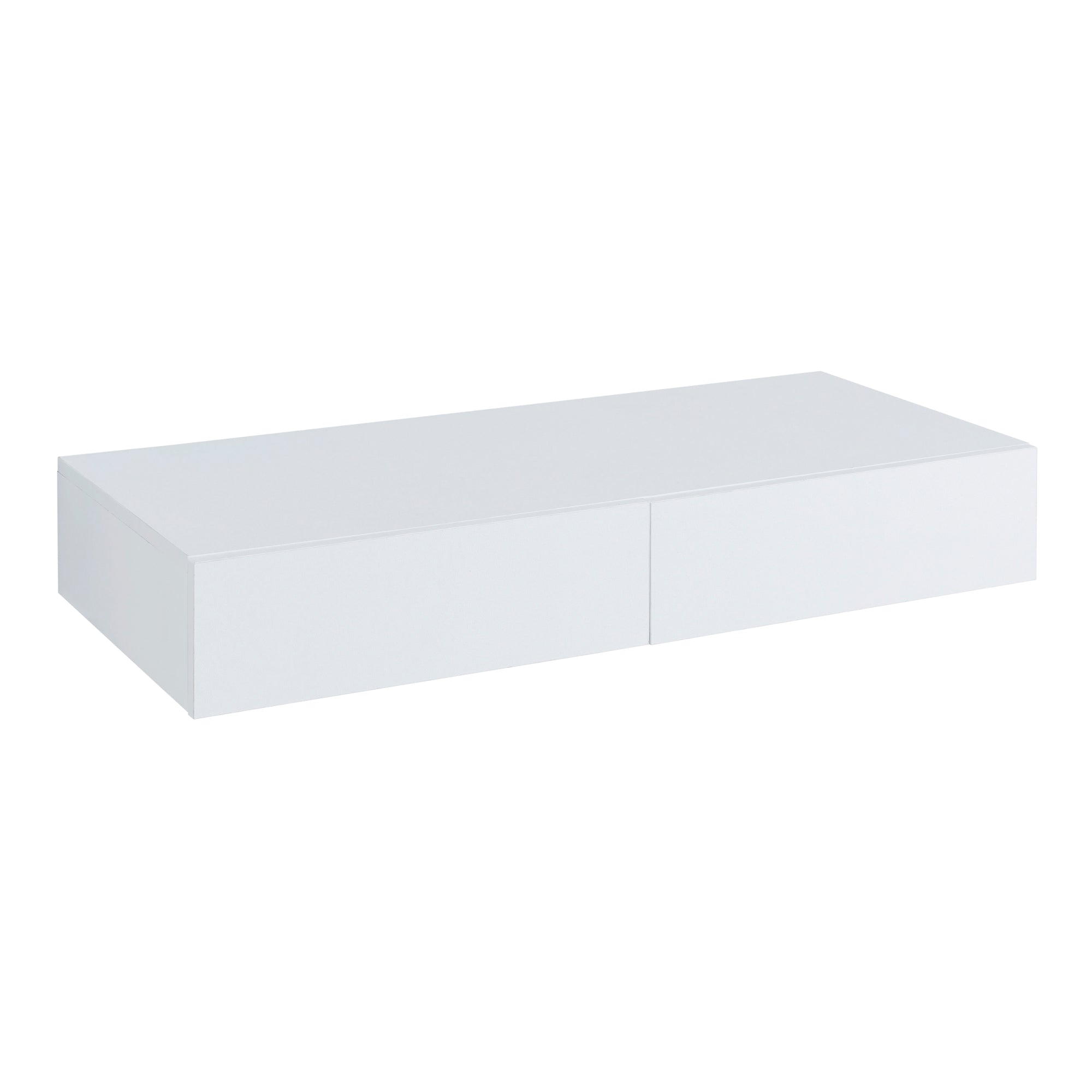 foto del prodotto mensola da parete 2 cassetti 80 x 35 x 12 cm bianco 03 0007007
