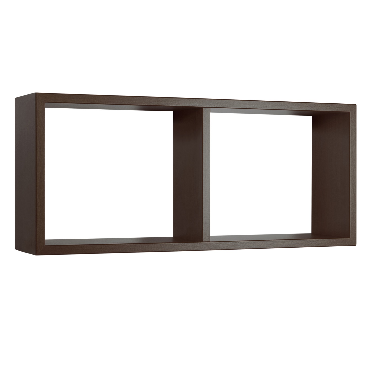foto del prodotto mensola da parete 2 scomparti colore wenge 39 70x30 cm mod. morgana