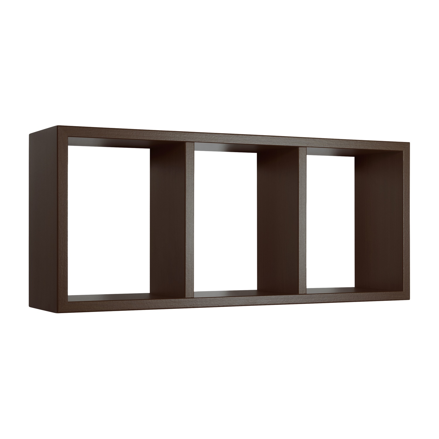 foto del prodotto mensola da parete 3 scomparti colore wenge mod. tristano