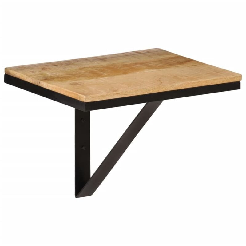 foto del prodotto mensola da parete 40x30x32 cm in legno massello mango e ferro vidaxl