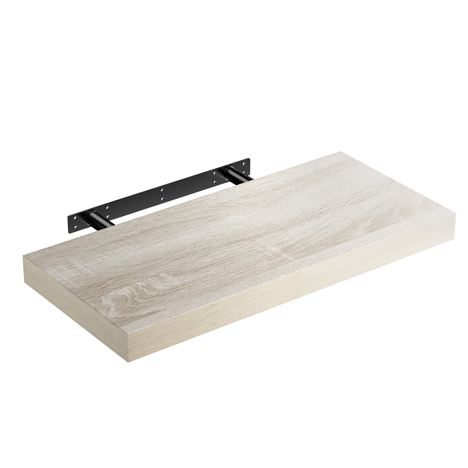 foto del prodotto mensola da parete 50cm rovere con supporto