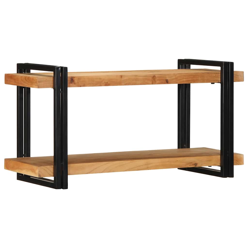foto del prodotto mensola da parete 90x33x45 cm legno massello di acacia