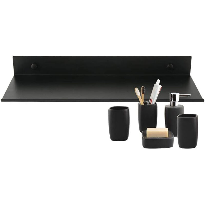 foto del prodotto mensola da parete in acciaio inox , mensole bagno doccia, mensola doccia in metallo per decorazioni, cornici, soprammobili 2pcs 30124cm