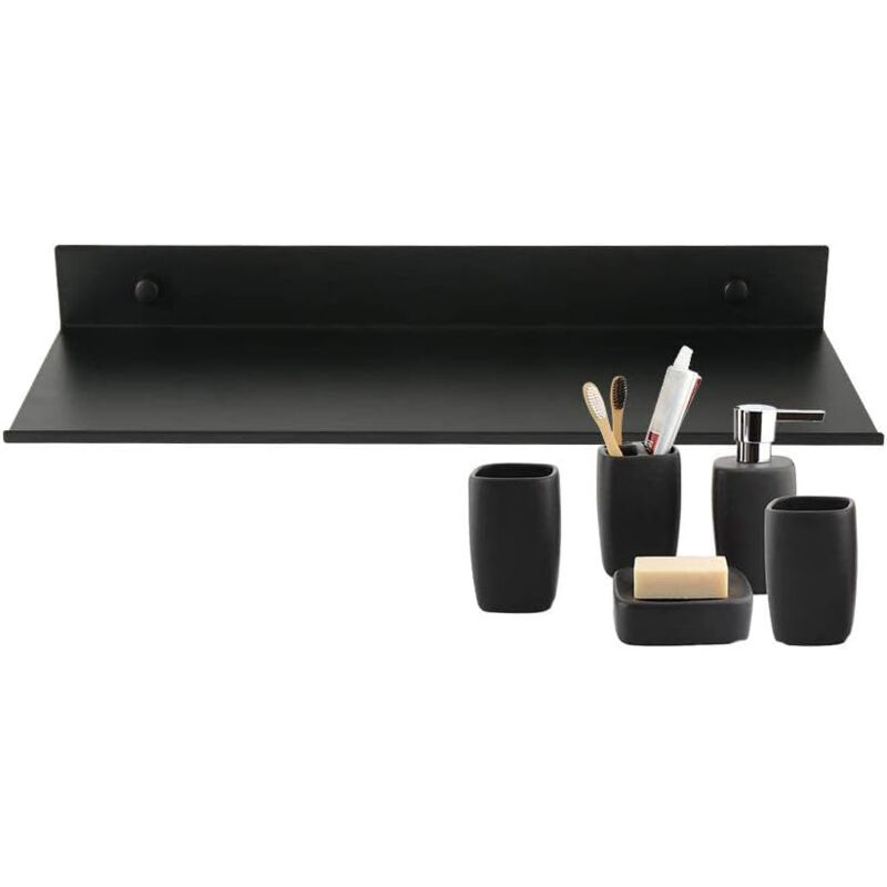 foto del prodotto mensola da parete in acciaio inox , mensole bagno doccia, mensola doccia in metallo per decorazioni, cornici, soprammobili 2pcs 40124cm